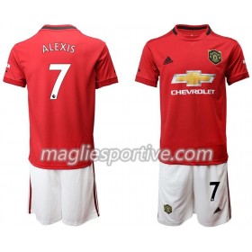 Completo Calcio Manchester United Alexis 7 Bambino Divisa Prima 2019/2020